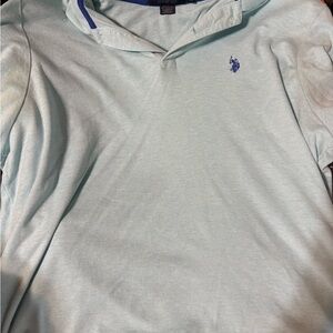 Polo Shirt - Light Mint with Blue Logo